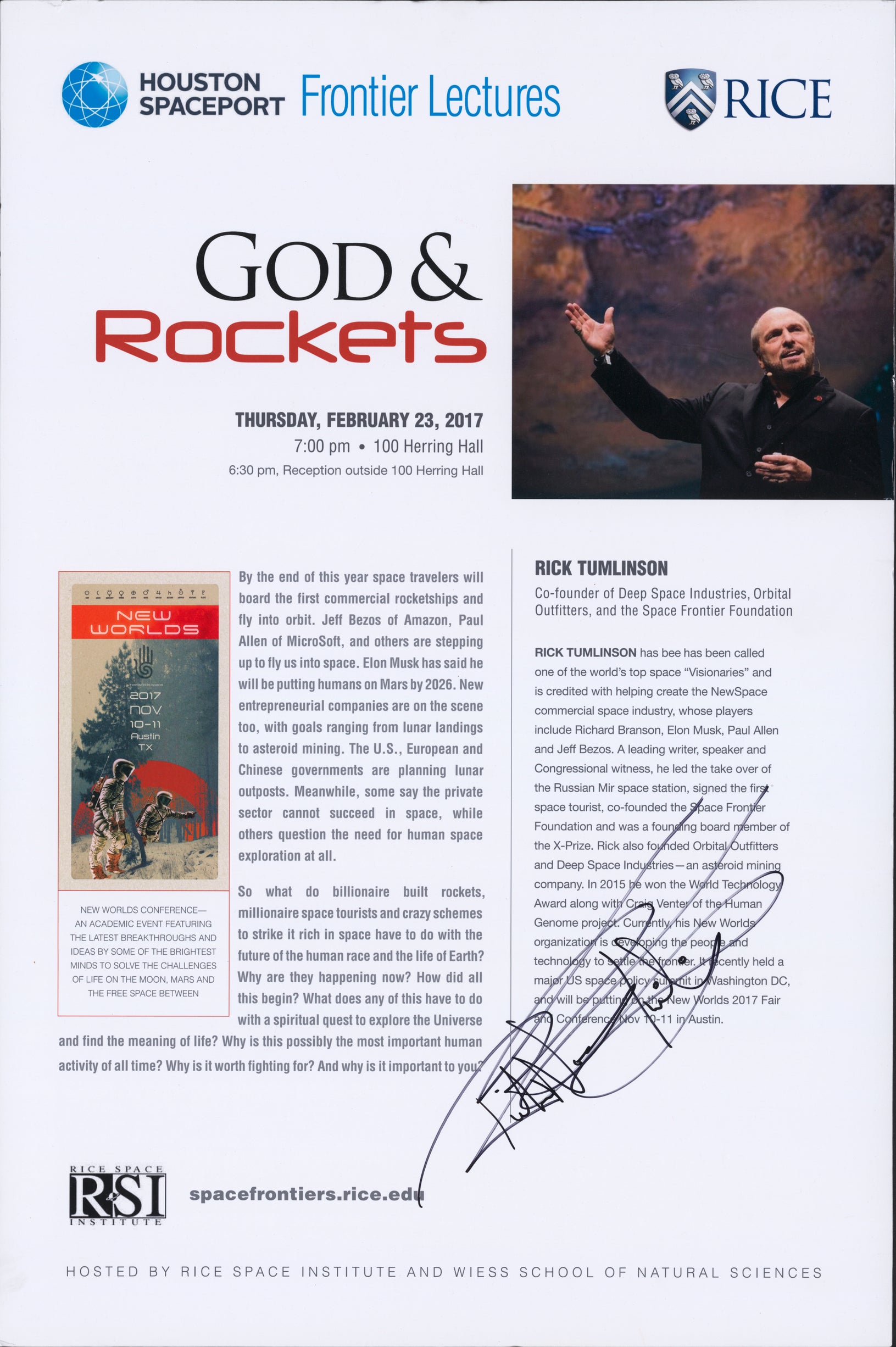 Poster of God and Rockets: The Who? What? and Why? of the Space Revolution by Rick Tumlinson