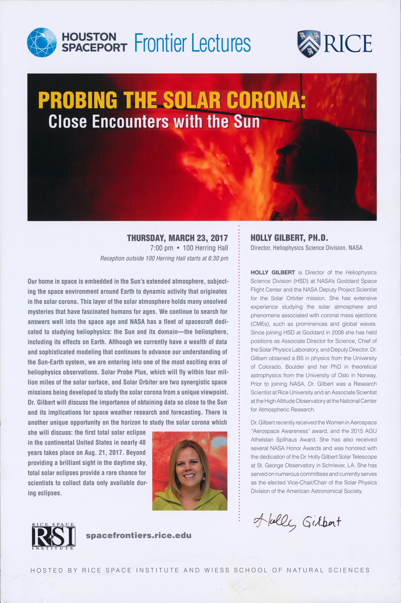 Poster of Probing the Solar Corona: Close Encounters with the Sun by Holly Gilbert