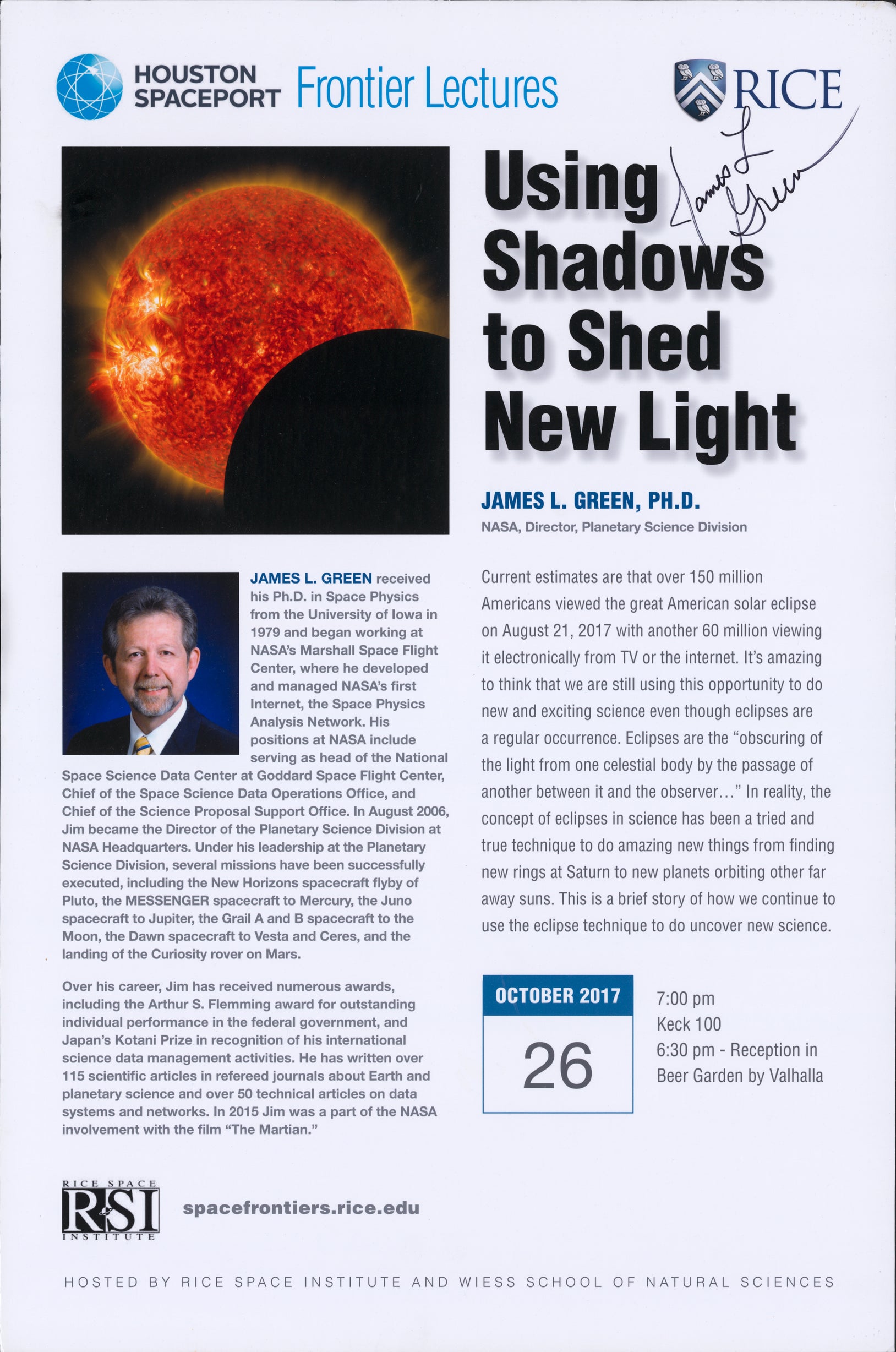 Poster of Using Shadows to Shed New Light by James Green