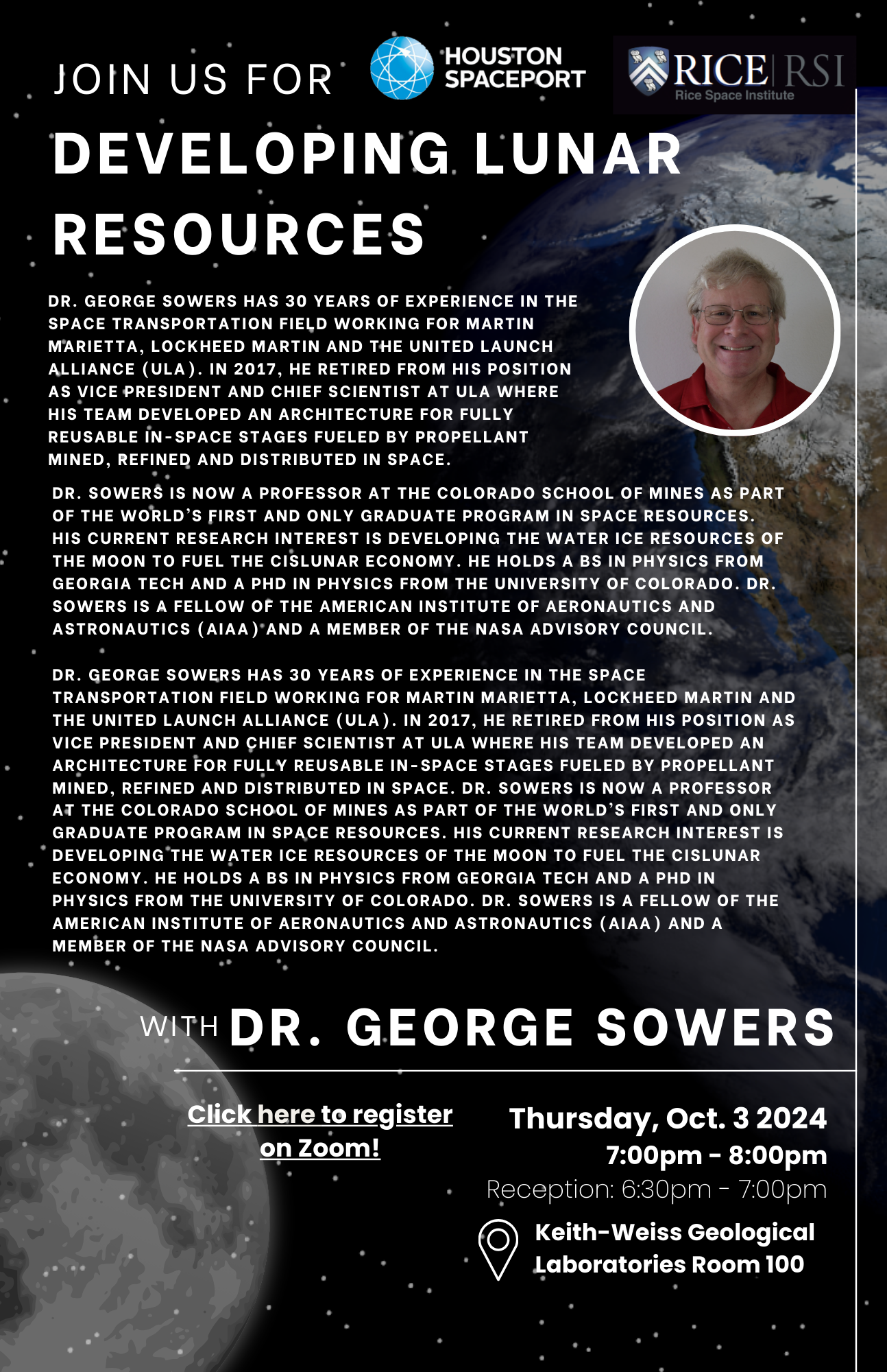 Developing Lunar Resources with Dr. George Sowers